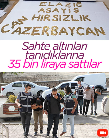 Elazığ'da sahte altın dolandırıcılığı
