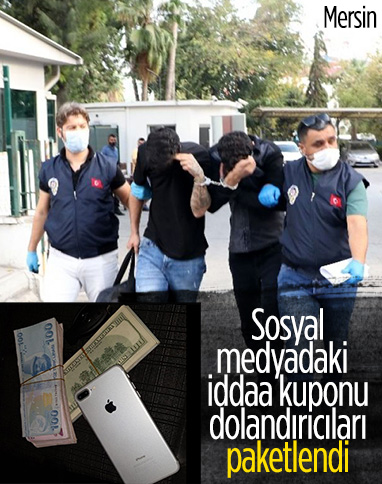 Mersin'de sahte iddaa kuponlarıyla vatandaşları dolandırdılar