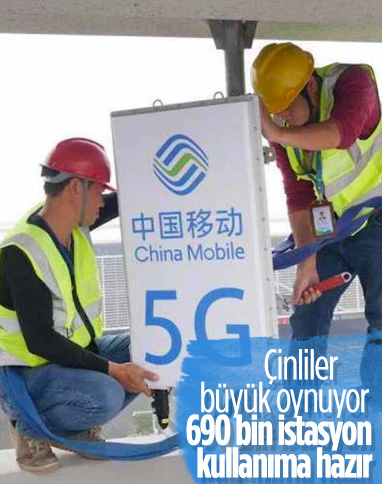 Çin, 690 bin 5G baz istasyonu kurduğunu açıkladı