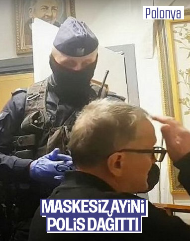 Polonya'da salgın önlemi alınmayan ayini polis dağıttı