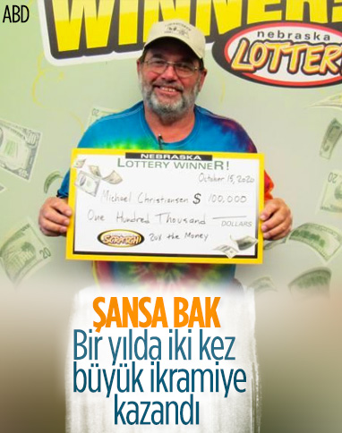 ABD’de bir yıl içerisinde iki kez büyük ikramiye kazandı