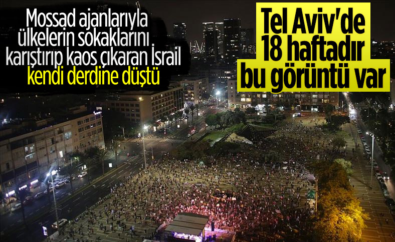 Binyamin Netanyahu’ya yolsuzluk protestosu devam ediyor