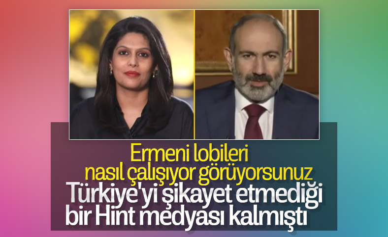 Nikol Paşinyan, Hint basınına Türkiye'yi şikayet etti