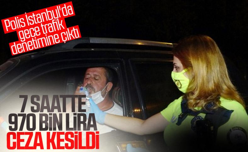 İstanbul'da 7 saatte 1869 sürücüye 969 bin 143 lira ceza kesildi