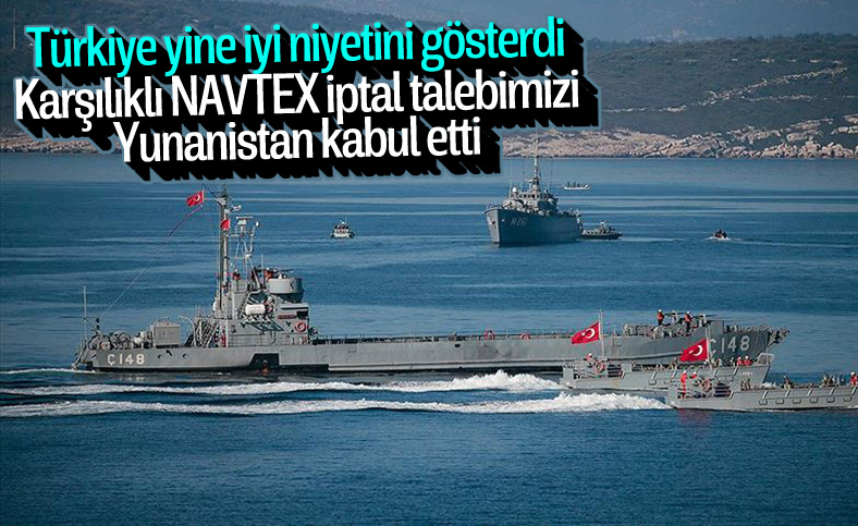 Türkiye ve Yunanistan'dan NAVTEX iptali