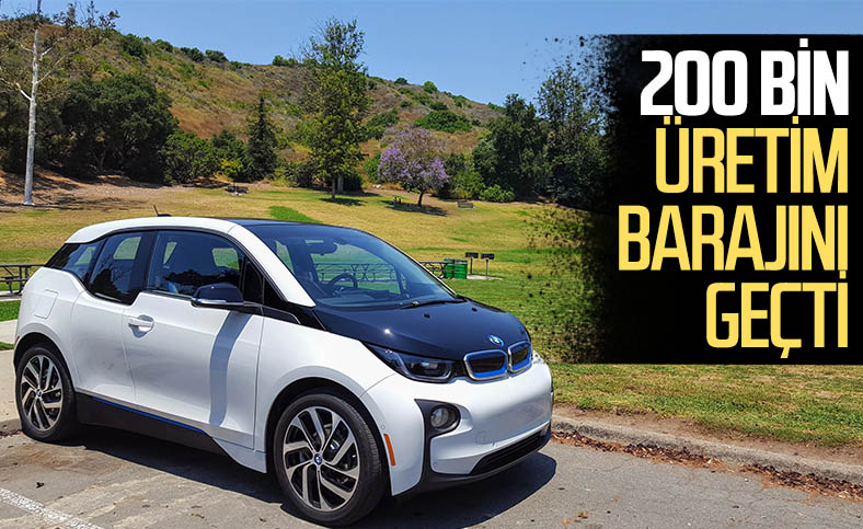BMW'nin ilk tam elektrikli kompakt modeli i3, 200 bin üretim barajını geçti