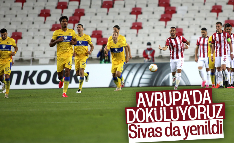 Demir Grup Sivasspor, Maccabi Tel-Aviv'e 2-1 yenildi