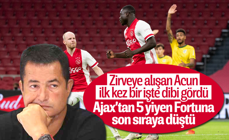Acun'un takımı Fortuna Sittard, Ajax'tan 5 gol yedi