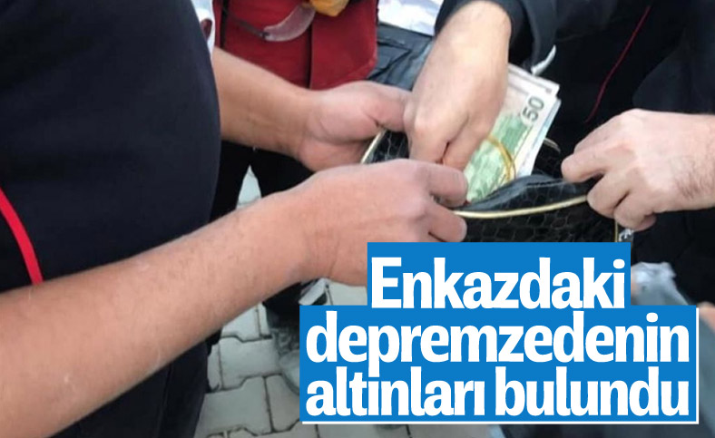 İzmir'de itfaiye eri, enkazda bulduğu altını teslim etti