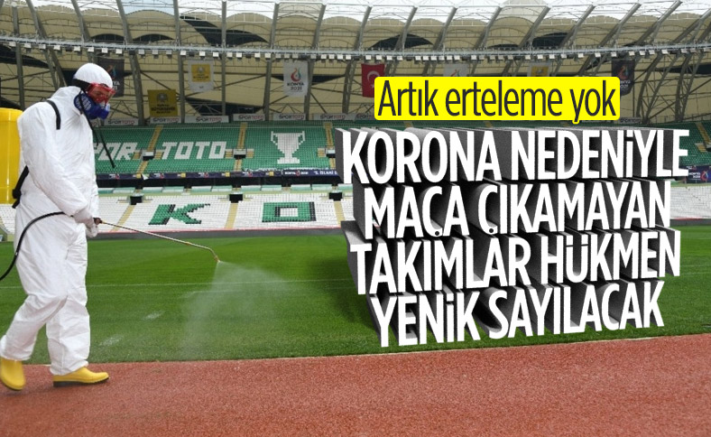 Süper Lig'de korona yüzünden maçlar ertelenmeyecek