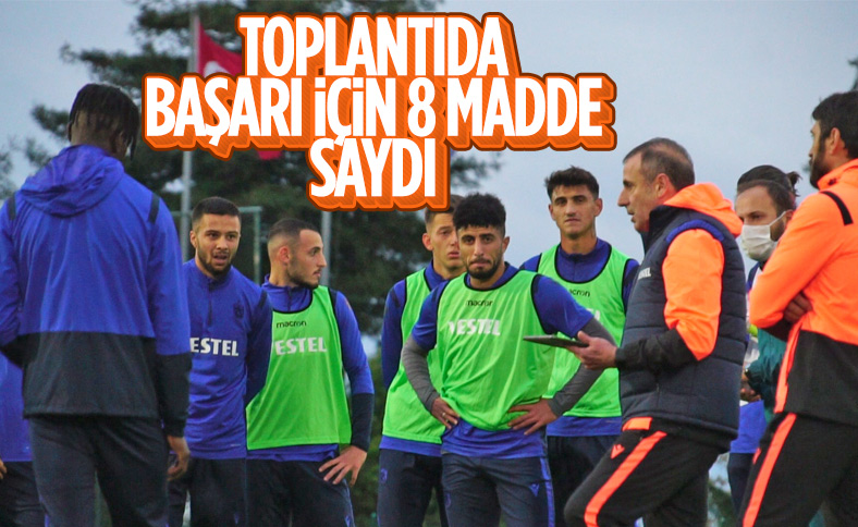 Trabzonspor'da Abdullah Avcı'dan başarı için 8 kural