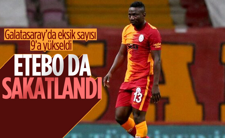 Galatasaray'ın oyuncusu Etebo, milli takım maçında sakatlandı