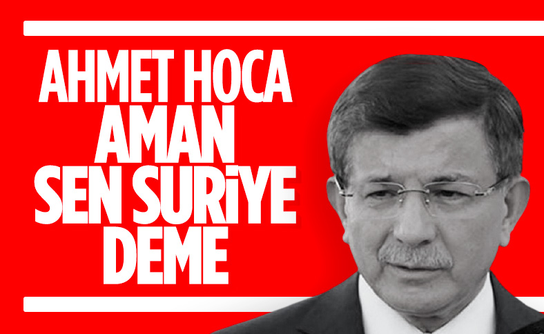 Ahmet Davutoğlu'ndan Suriye Kürtleri çıkışı