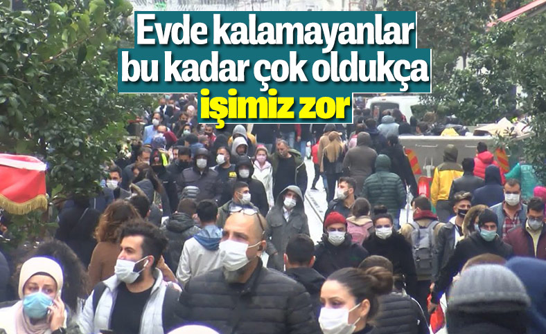 İstiklal Caddesi'nde yine yoğunluk oluştu