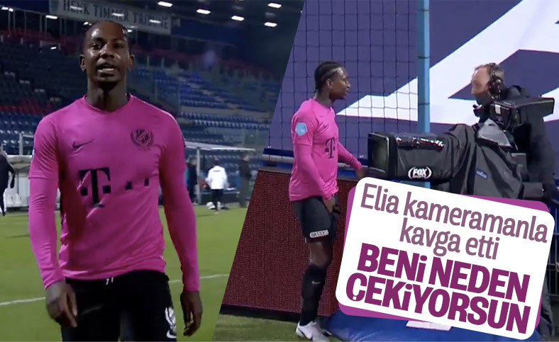 Elia'dan kameramana tepki: Beni neden çekiyorsun