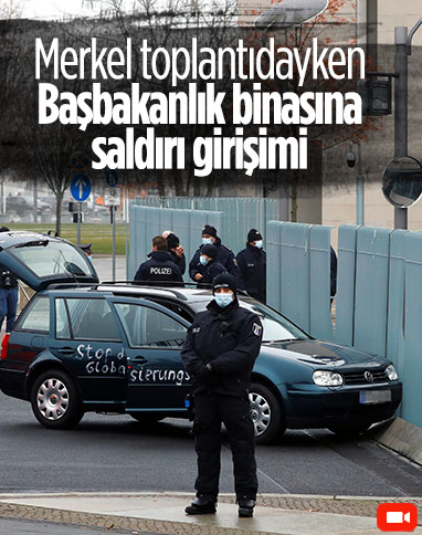 Almanya’da Başbakanlık binasına araçla saldırı girişimi
