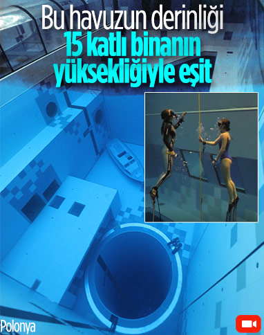Polonya'da dünyanın en derin yüzme havuzu yapıldı