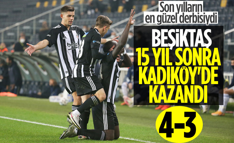 10 kişi kalan Beşiktaş, Fenerbahçe'yi yendi
