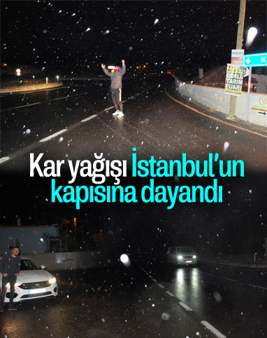 Tekirdağ'da kar yağışı başladı