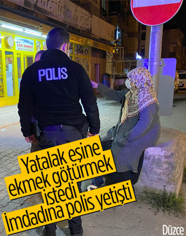 Düzce'de polisin şefkati yürekleri ısıttı