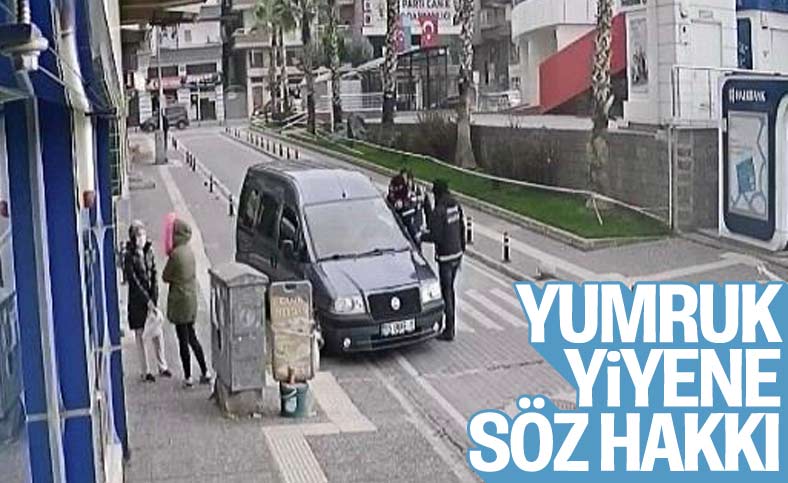 Samsun'da polisten yumruk yiyen vatandaşın açıklaması