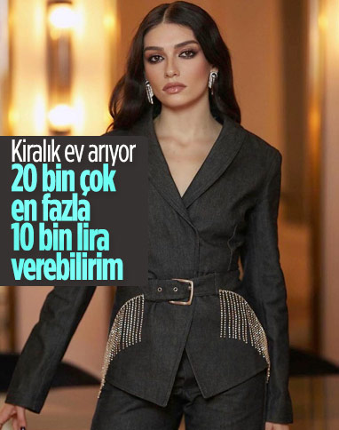 Hazar Ergüçlü’ye 20 bin liralık kira bedeli fazla geldi