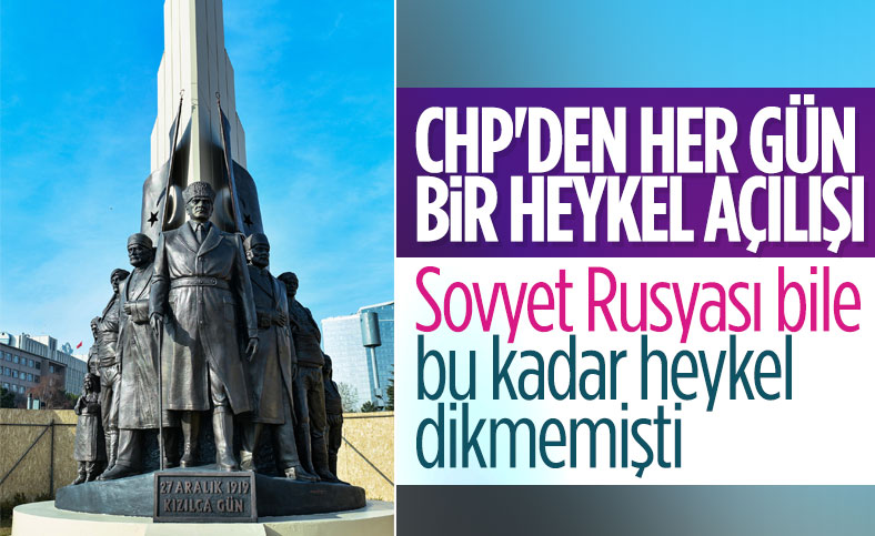 CHP, Ankara'ya bir heykel daha yaptı