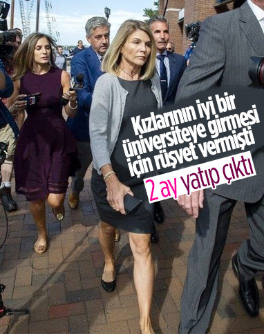 Oyuncu Lori Loughlin, iki aylık hapis cezasını tamamladı
