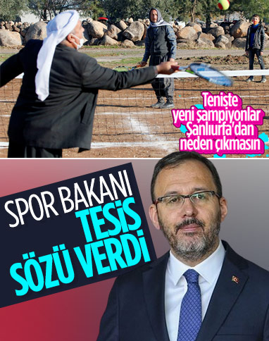 Viranşehirli köylülere tenis kortu sözü verildi