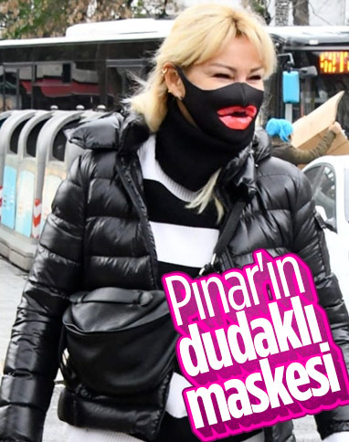Pınar Altuğ'un ilginç maskesi