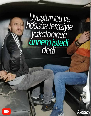 Aksaray'da uyuşturucu ile yakalanmamak için polisten kaçtılar