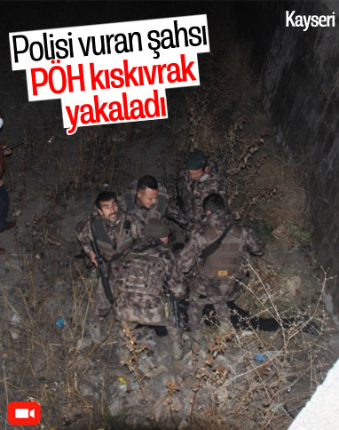 Kayseri'de polisi yaralayan şahıs yakalandı
