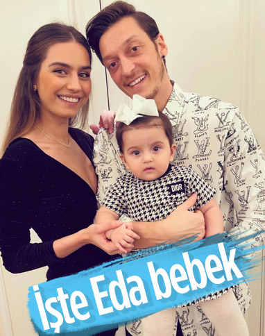 Amine Gülşe ile Mesut Özil kızları Eda'yı gösterdi