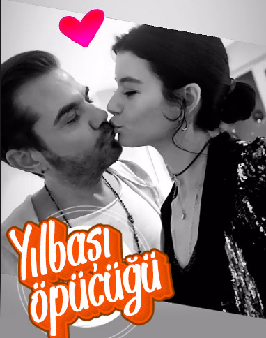 Beren Saat ve Kenan Doğulu'dan yılbaşı öpücüğü