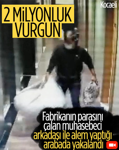 Kocaeli’de muhasebeci çalıştığı fabrikayı soyup, alem yaptı