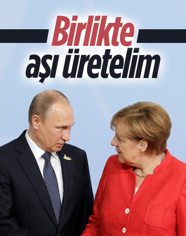 Vladimir Putin ile Angela Merkel, ortak aşı üretimini görüştü