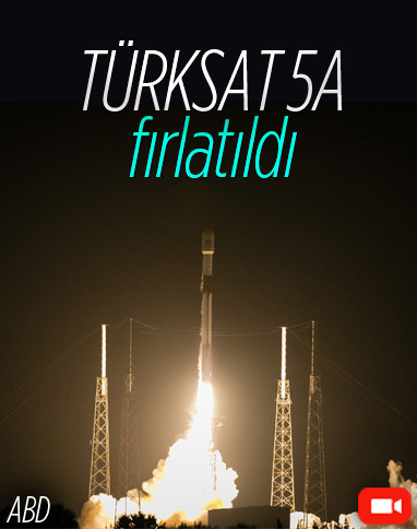 TÜRKSAT 5A uydusu, uzaya fırlatıldı