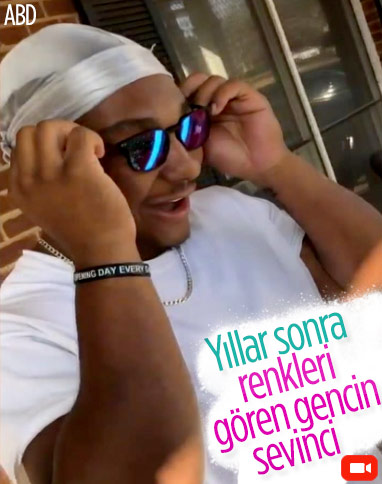Renkleri ilk kez gören ABD'li gencin sevinci