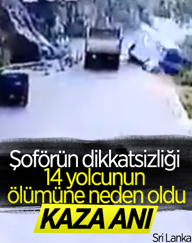 Sri Lanka'da yolcu otobüsü uçuruma yuvarlandı: 14 ölü