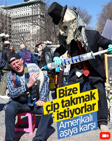ABD'de maske ve aşı karşıtı gösteri