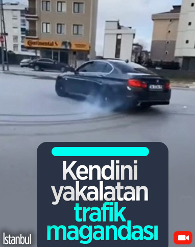 Sultanbeyli'de yaptığı drifti sosyal medyada paylaşınca yakalandı