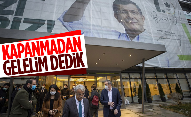 HDP'den Ahmet Davutoğlu'na ziyaret