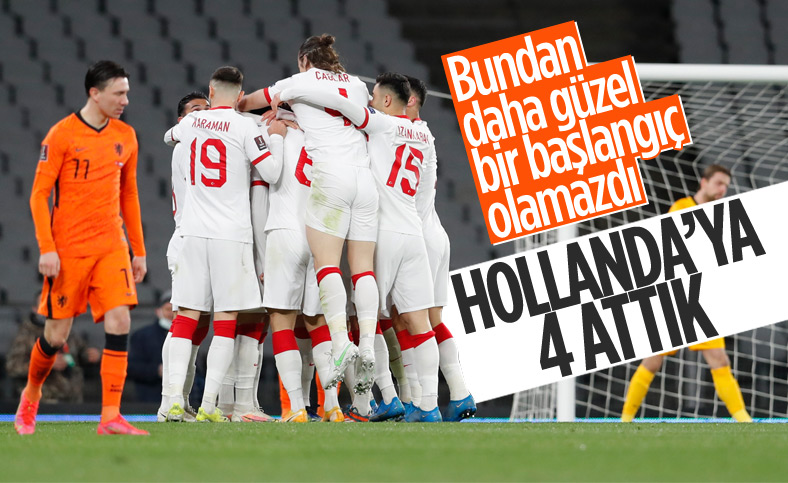 A Milli Takımımız, Hollanda'ya 4 attı