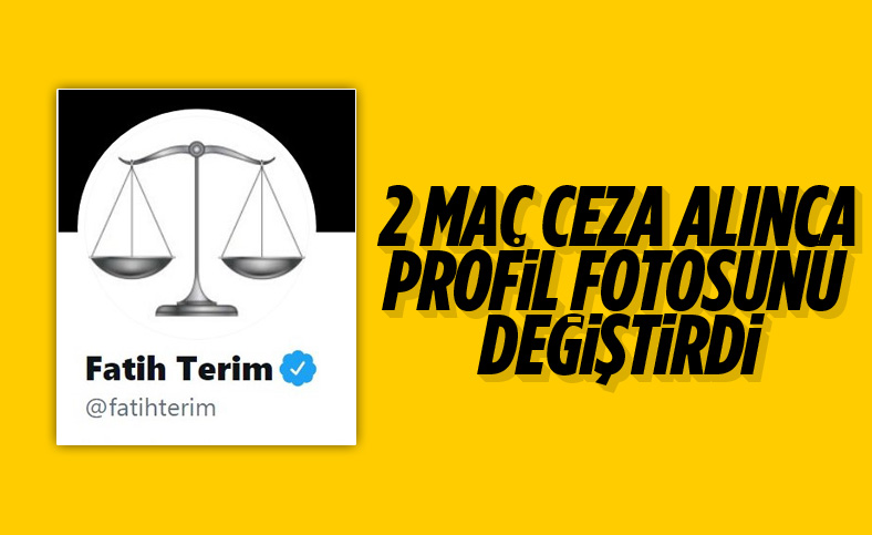 Fatih Terim profil fotoğrafına terazi koydu
