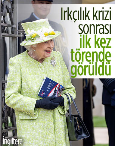 Kraliçe Elizabeth, ırkçılık krizi sonrası ilk kez görüldü