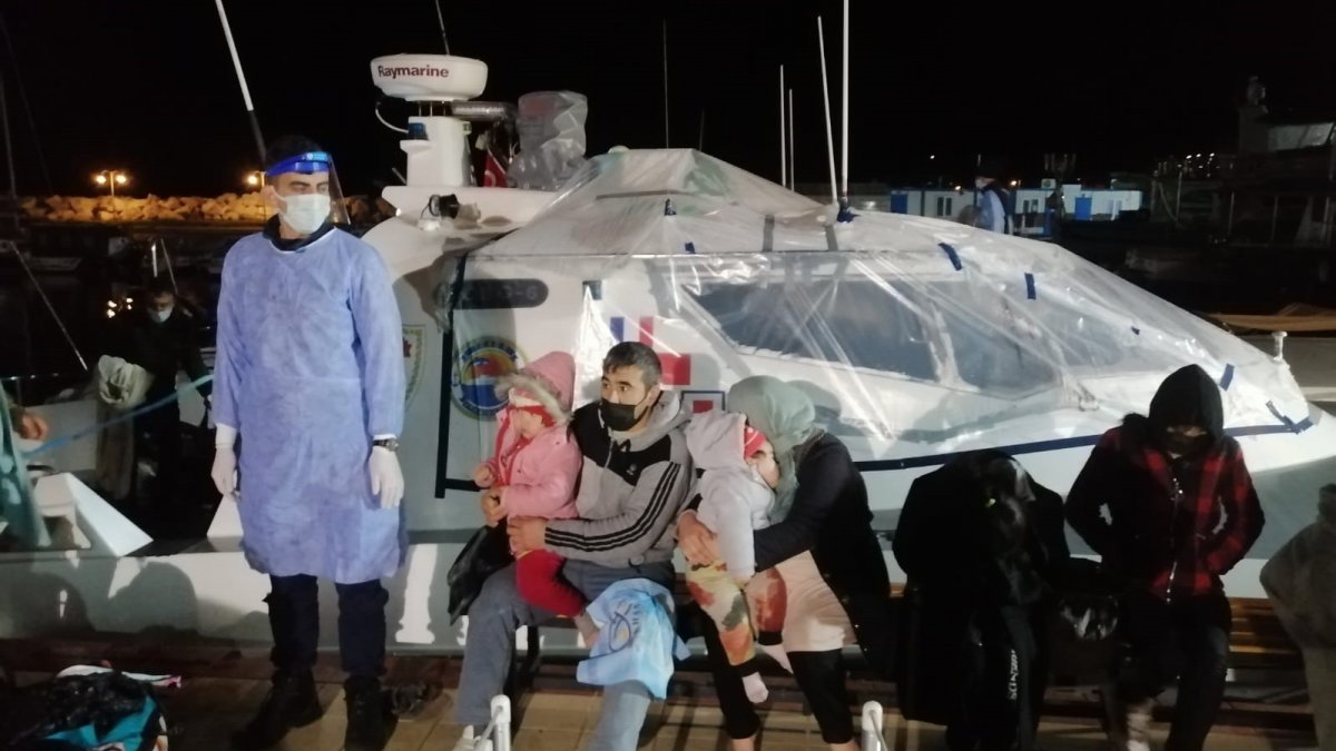 Çanakkale açıklarında 101 göçmen kurtarıldı