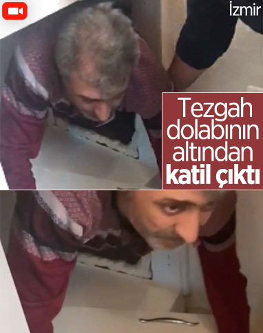 İzmir'de cinayet zanlısı, mutfak dolabında yakalandı