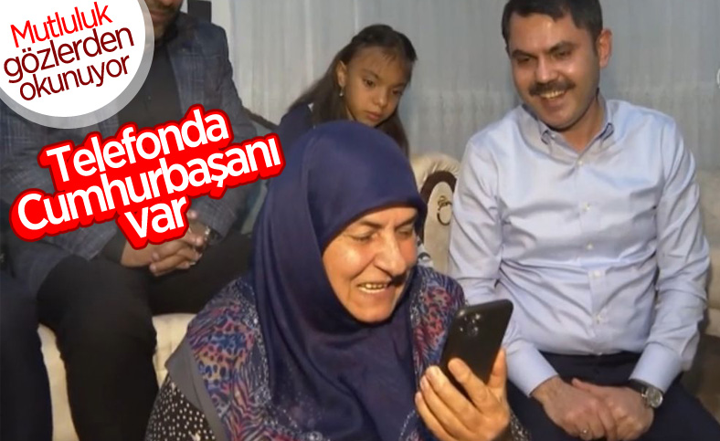 Cumhurbaşkanı Erdoğan, depremzede aile ile telefonda görüştü