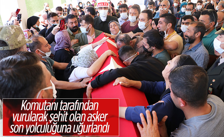 Kilis'te silah arkadaşı tarafından vurulan onbaşı toprağa verildi