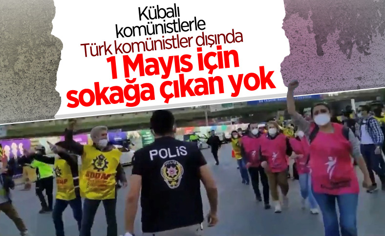 İstanbul’da kısıtlama gününde 1 Mayıs eylemleri